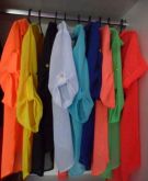 camisa de chiffom manga 3\4