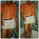 camisa de chiffom .