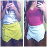 shorts saia assimetrico.